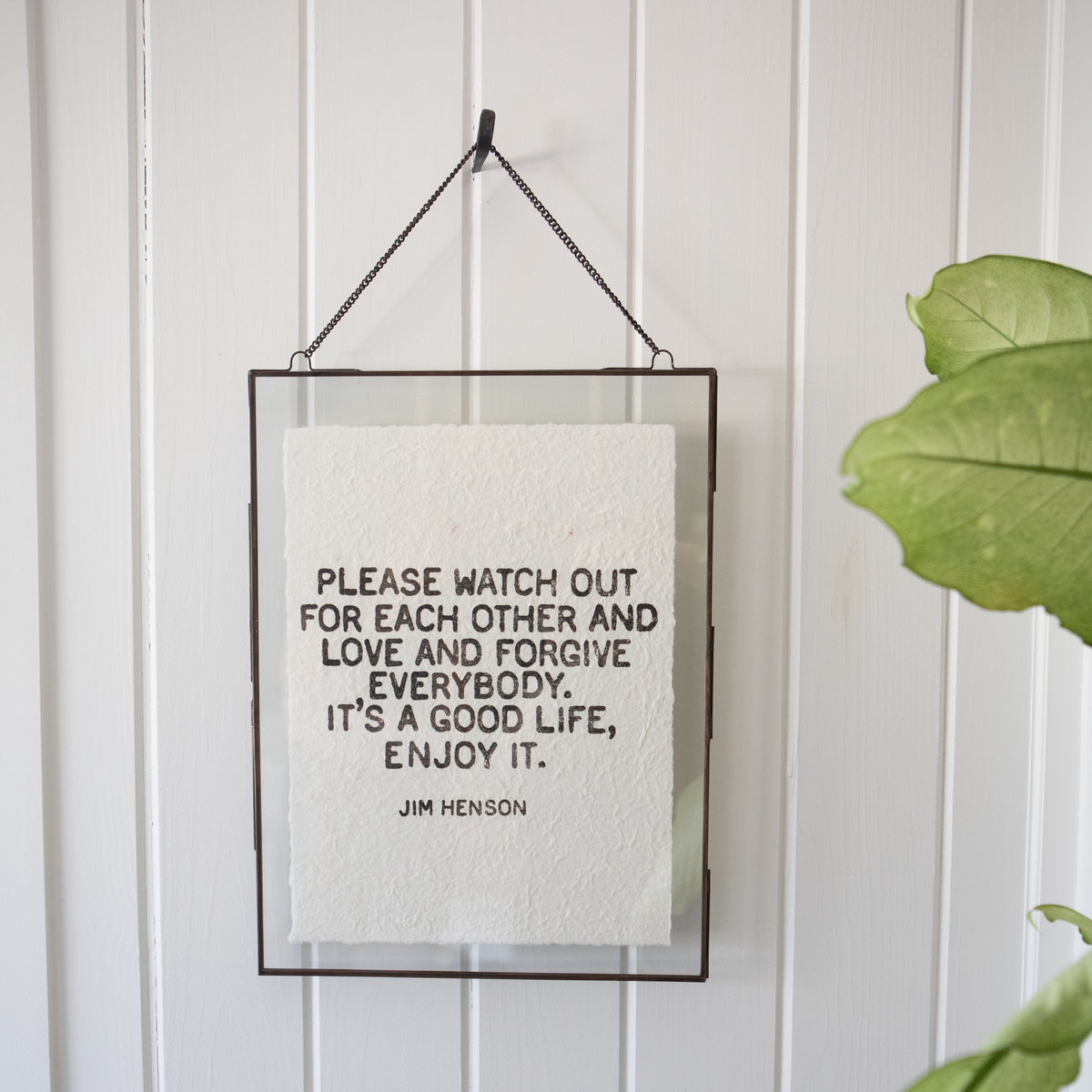 Zinc Hanging Frame 14.5x19 – Vertical w/ Chain