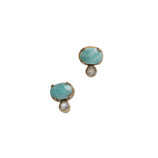 Amazonite Stud Earrings