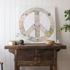 Choose Peace Art Print in White - Gallery Wrap