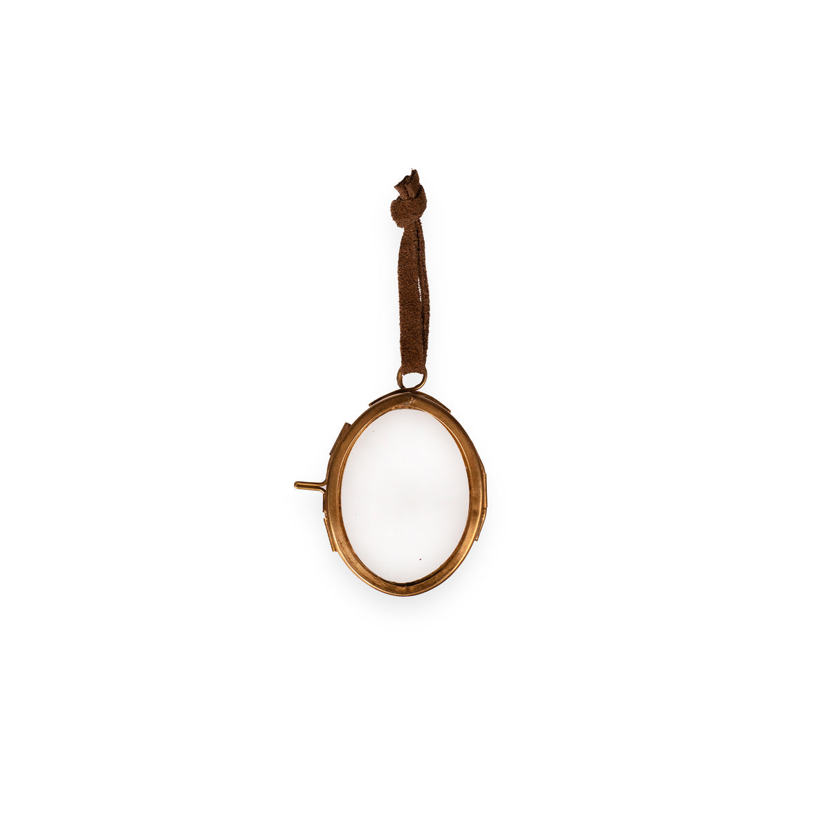 Oval Brass Hanging Frame 1.5x2.5 - Vertical
