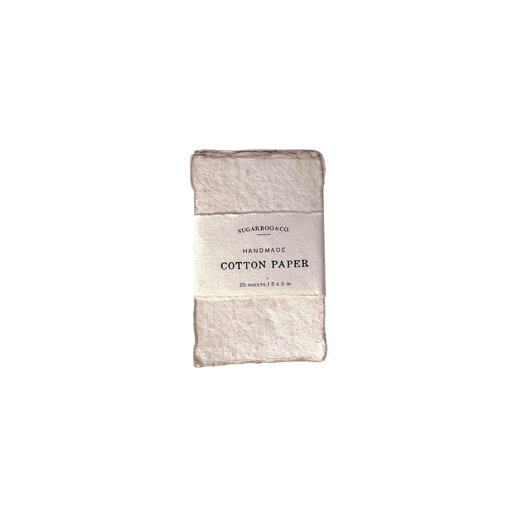 3x5 Handmade Cotton Paper Bundle - Flax