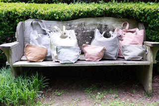 Washed Canvas Tote - Assorted Set of 10