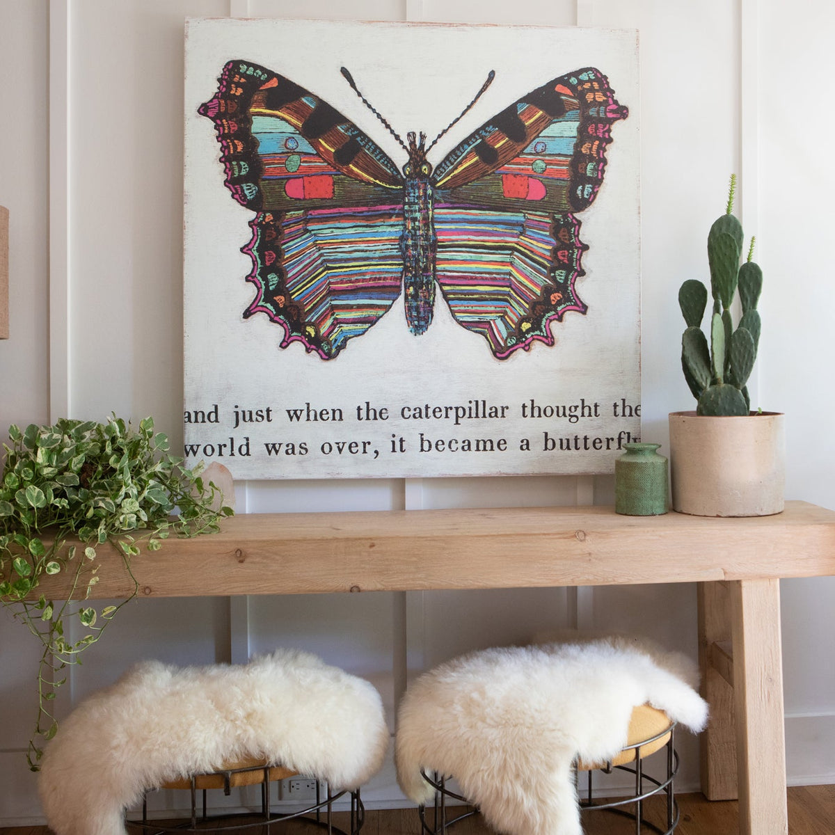 Butterfly Art Print - Gallery Wrap