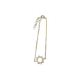 White Opal Circle Sun Bracelet