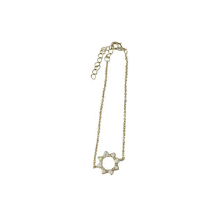 White Opal Circle Sun Bracelet