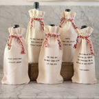 All I Want For Christmas Seasonal Wine Bag