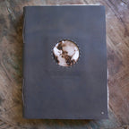 Welcome To The World Leather Photo Keeper 10x14 - Slate