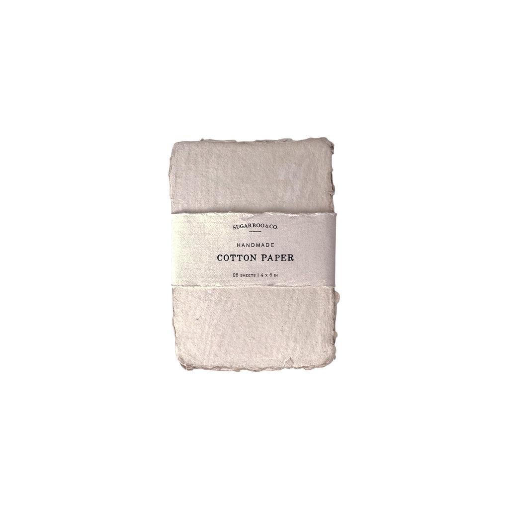 4x6 Handmade Cotton Paper Bundle - Flax