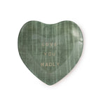 Love You Madly Heart Decoupage Plate 6x6