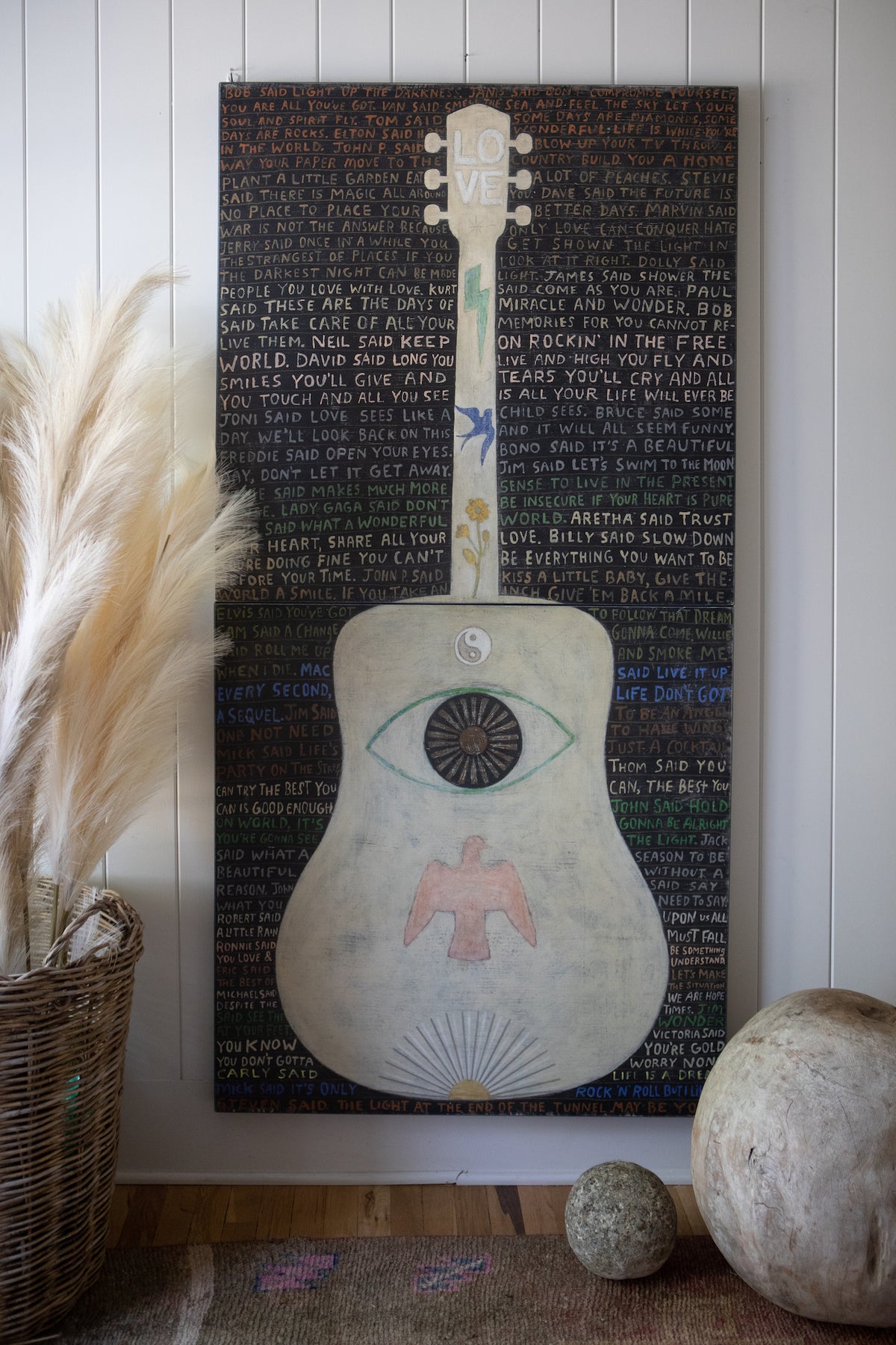 Vertical Guitar Legends Two Art Print