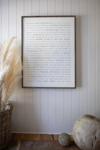 Sugarboo Manifesto - Book Collection (Grey Wood) - Art Print