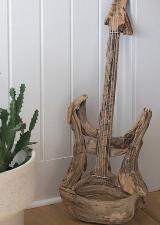Driftwood Guitar with Strings
