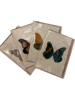 Kantha Butterfly Cards - Assorted Set of 24