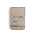 Faith Truth Love Mini Signature Leather Journal - Stone
