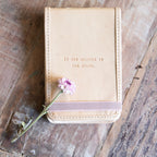 It Was Written In The Stars Mini Signature Leather Journal - Honey