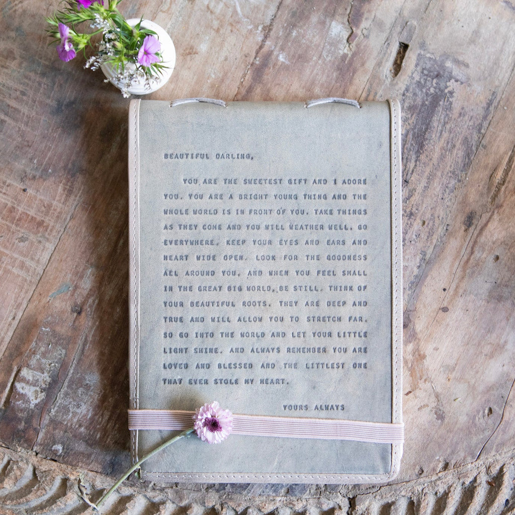 Letter for Sophie Signature Leather Journal - Stone