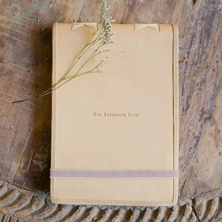 Our Adventure Book Leather Journal - Honey