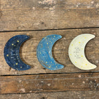 My Sun My Moon Moon Decoupage Plate 6x5