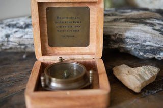 Tripod Compass in Jim Henson Wooden Box