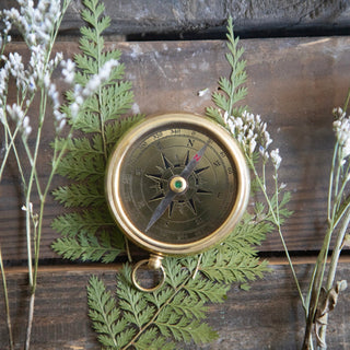 If You Ever Get Lost Compass with Leather Pouch