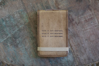 ***Mini Think, Speak, Write Leather Journal