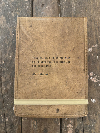 Large Mary Oliver Leather Journal