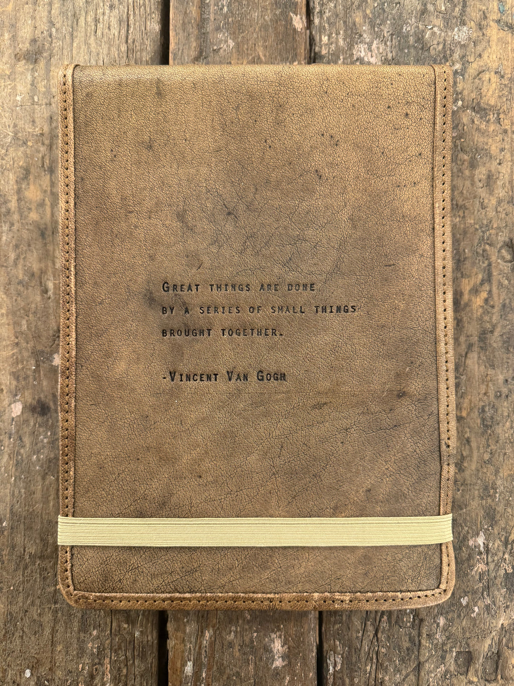 Great Things Signature Leather Journal - Maple