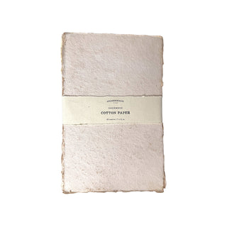 7x11 Handmade Cotton Paper Bundle - Flax