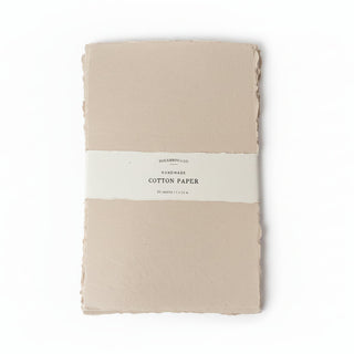 7x11 Handmade Cotton Paper Bundle - Oat