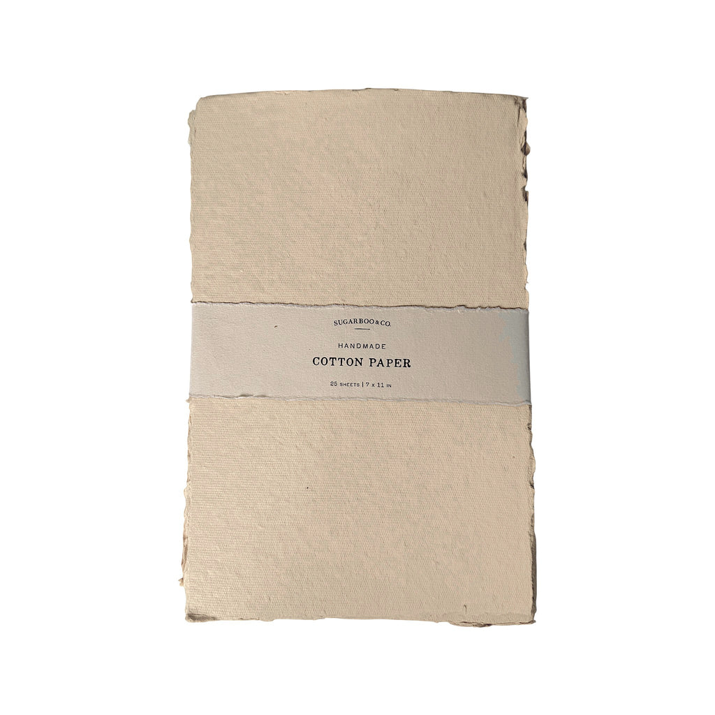 7x11 Handmade Cotton Paper Bundle - Oat