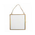 Square Brass Hanging Frame 7in