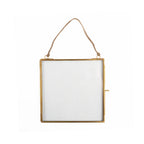 Square Brass Hanging Frame 7in