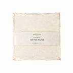 7x7 Handmade Cotton Paper Bundle - Cream