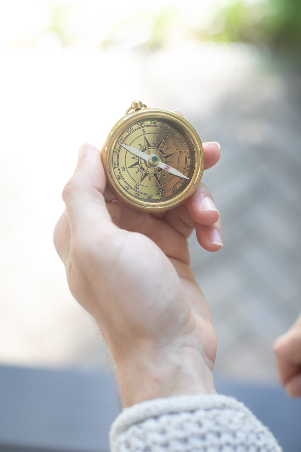 Every Adventure Compass with Leather Pouch