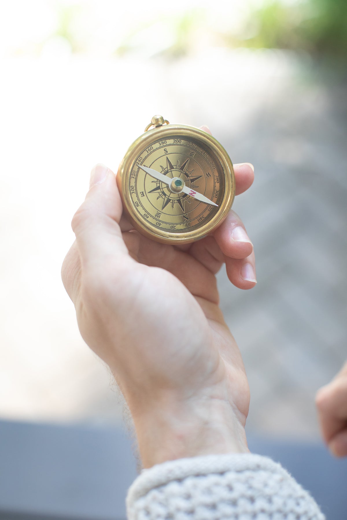 Every Adventure Compass with Leather Pouch