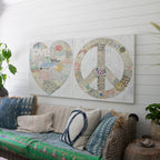 Choose Peace Art Print in White - Gallery Wrap