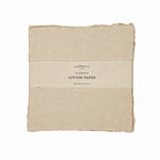 8x8 Handmade Cotton Paper Bundle - Oat