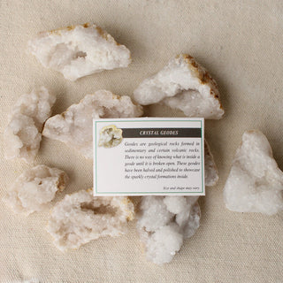 Natural Broken Crystal Geode Set of 50
