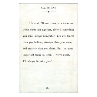 A.A. Milne - Book Collection - Art Print