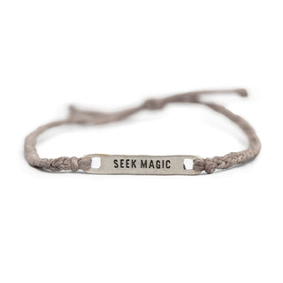 ***Silver Seek Magic Braided Bracelet - Adjustable