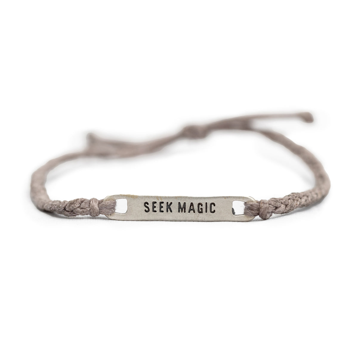 ***Silver Seek Magic Braided Bracelet - Adjustable