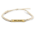 ****Brass Dwell In Hope Braided Bracelet - Adjustable