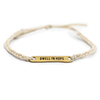 ****Brass Dwell In Hope Braided Bracelet - Adjustable