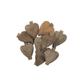 Wooden Heart Clips - Set of 12