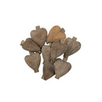 Wooden Heart Clips - Set of 12