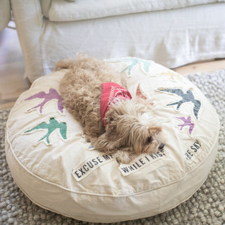 ***Excuse Me While I Kiss the Sky Floor Pouf