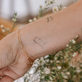 Zodiac Constellations Temporary Tattoos - 72 Pack