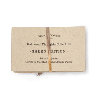 50 Gathered Thoughts of Sheros on Handmade Paper