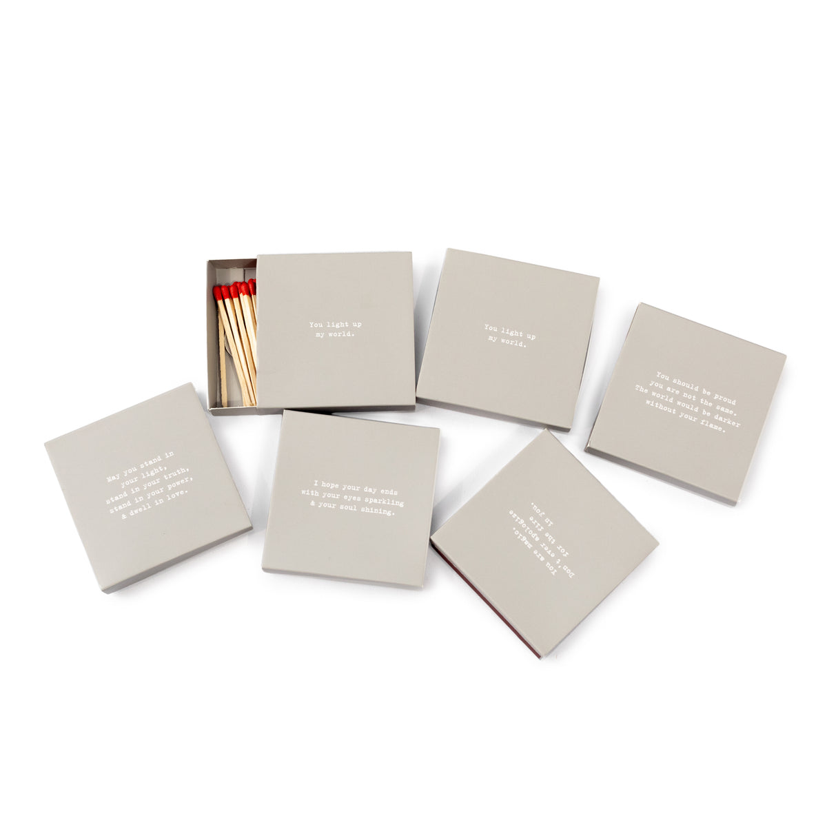 Encouragement Matches - Assorted Set of 36 - 3.5" x 3.5"