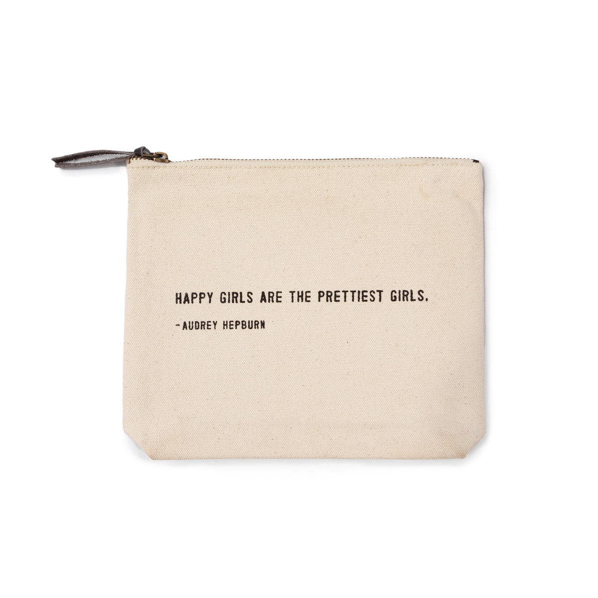 Happy Girls Canvas Zip Bag